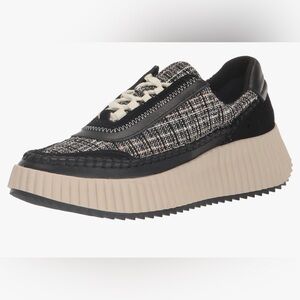 Dolce Vita Black and Cream Sneakers